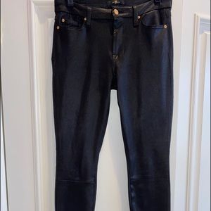 Faux Leather 7 For All Mankind Leggings, size 27
